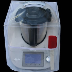 PROTECTIVE COVER for THERMOMIX TM5/TM31/TM6 without Varoma Transparent White Bias