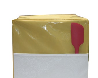 HOUSSE De PROTECTION Pour THERMOMIX Tm6/Tm5/TM31 Sans Varoma Unie Jaune Pochette Blanche