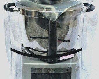 Housse De Protection Magimix Biais Gris Clair - Protection Robot Cuisine Transparente