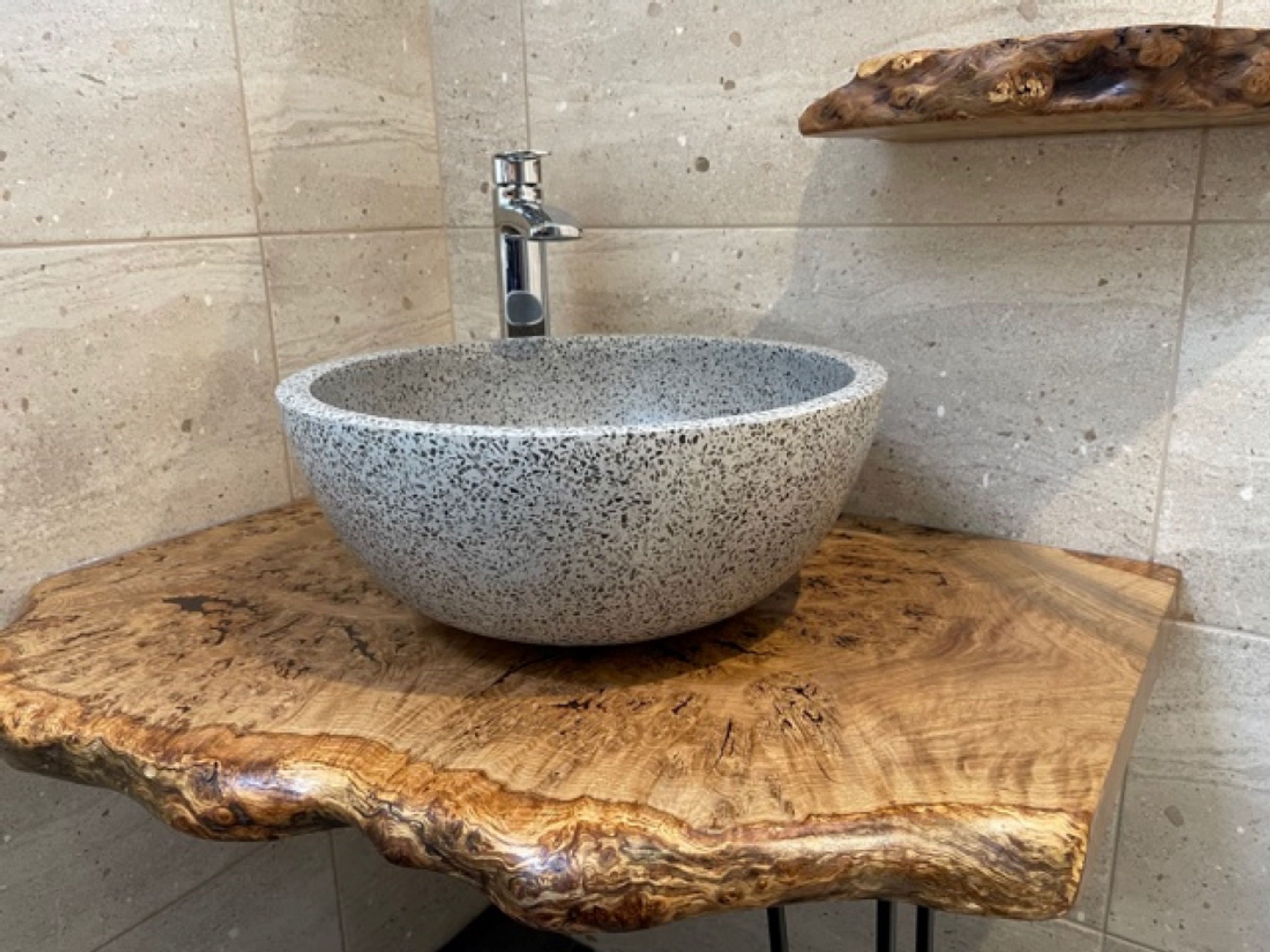 Floating Wood Shelf for Bathroom Sink Everything Bathroom