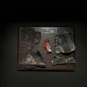 Handrafted Decor from Russian Plane SU-25, Military Stand Desk, Fuselage and Pieces of Skin from Sukhoi Plane, Ukraine, Collectible Souvenir