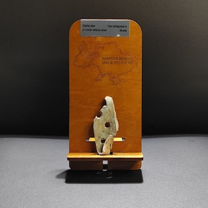 Wooden Stand with Piece Fuselage Skin of &quot;Russian SU 34 &quot; from Ukraine 2023,souvenir piece