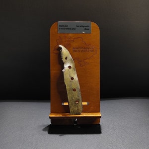 Board Wooden Stand with Piece Fuselage Skin of &quot;Russian SU 25 &quot; from Ukraine,souvenir piece