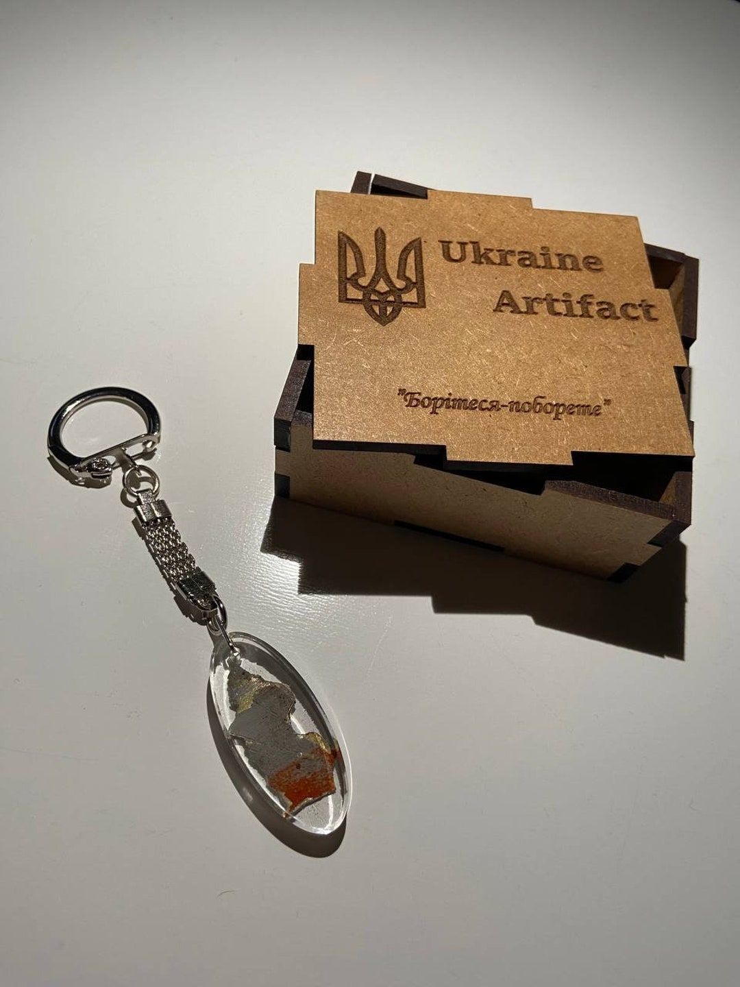 Handcrafted Epoxy Keychain of Russian Airplane Made of Burned Amor Cy ...