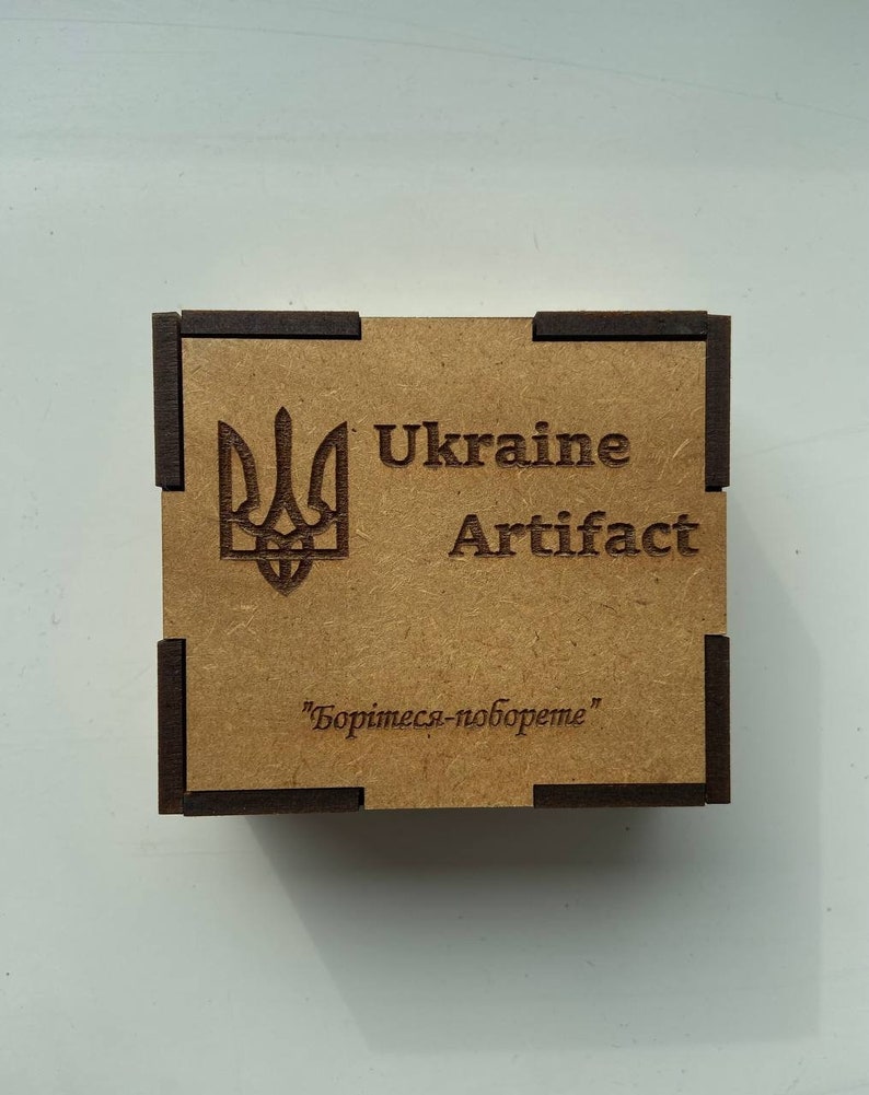 Mini-Keychain Bottle Opener Token of Russian combat tank made of burned amor t 90 from Ukraine , design ornament image 5