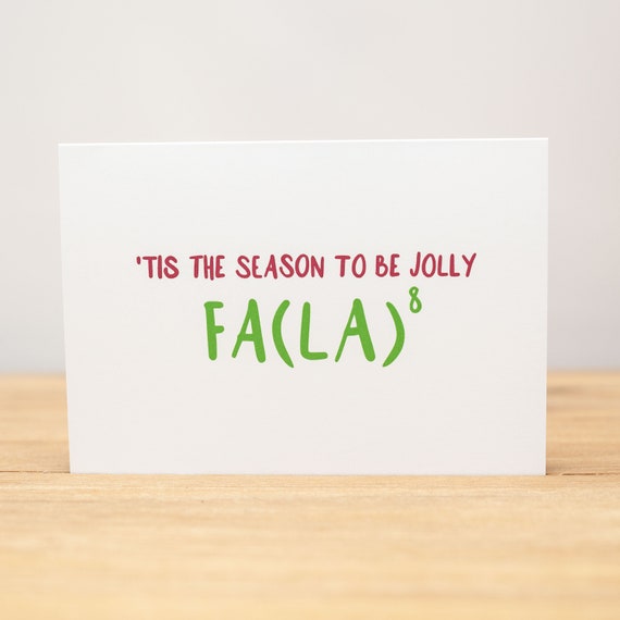 Greeting Card Tis the season to be jolly NEW Funny Christmas Xmas