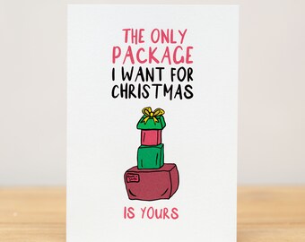 Biglietti Di Natale Divertenti E Offensivi Brainbox Candy | 'Xmas Pull My Cracker B' | Cartolina 120x170 Mm Con Busta