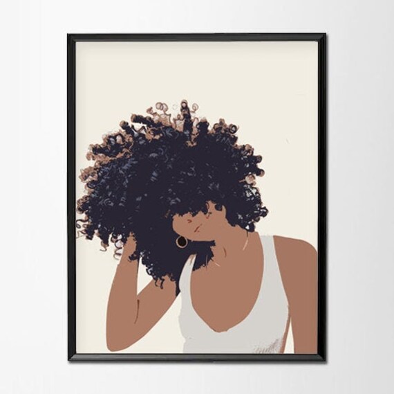 Black Girl Magic Fashion Illustration Art Print Digital - Etsy
