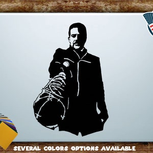 Negan The Walking Dead Lucille Bat Silhouette Vinyl Diecut Decal Sticker All Sizes