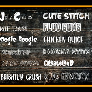 Cartoon Style Font Pack 1 (24 Cartoon Fonts) 30+ Font Variations (Digital Download)