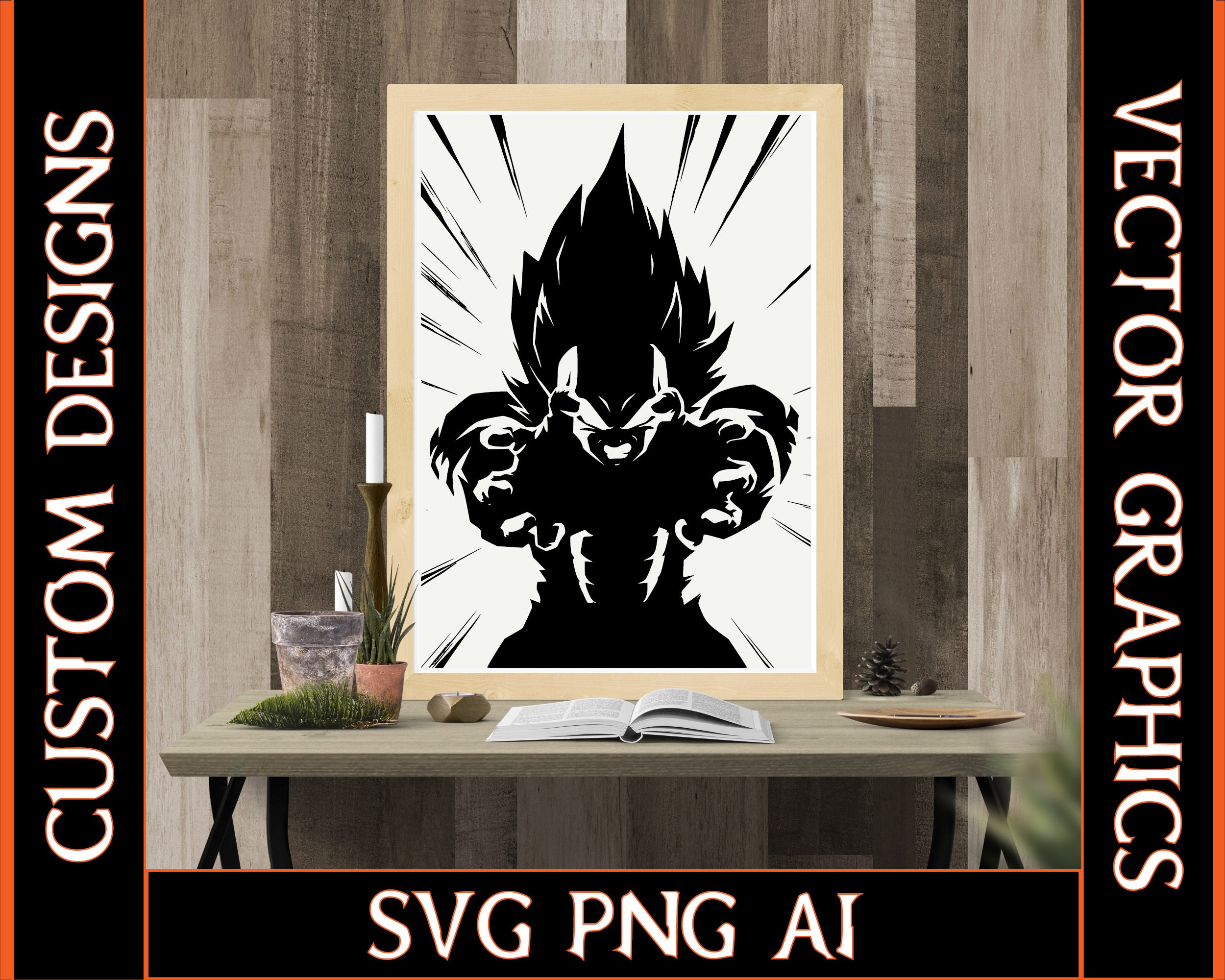 SRBB0275 Vegeta Final Flash Car Window Decal Sticker anime DRAGON