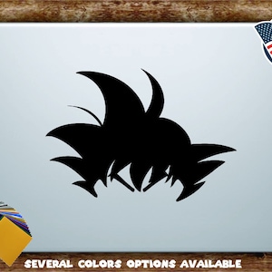 Goku Hair DBZ Dragonball Z Inspired Silhouette Vinyl Diecut Decal Sticker All Sizes