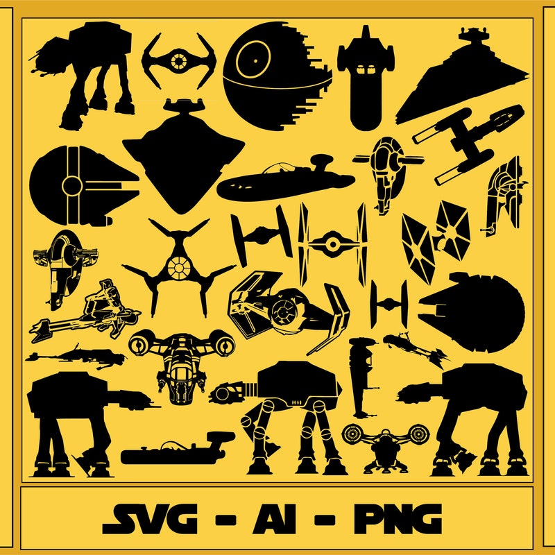 Starwars Ships Vector - Etsy