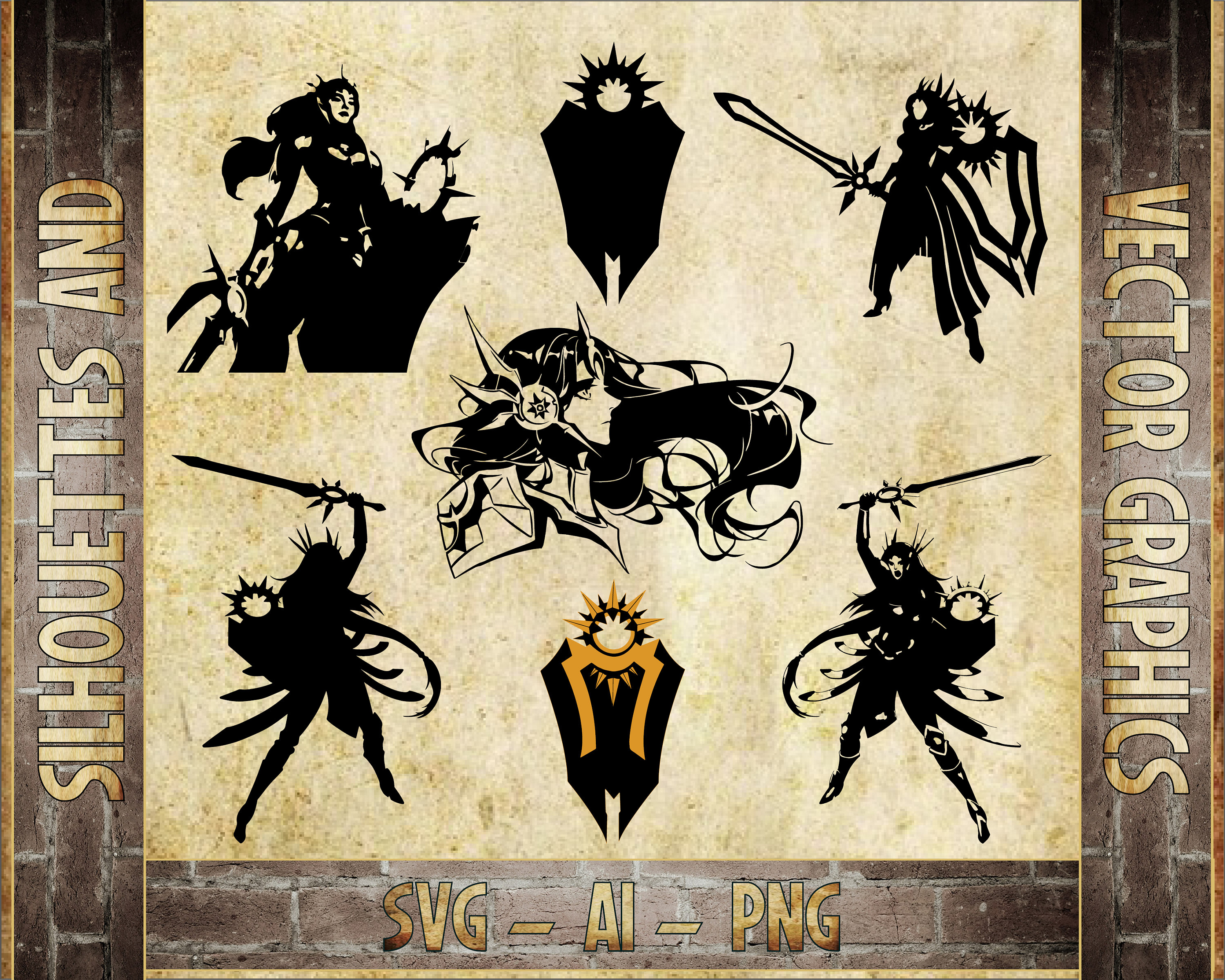 Leona the Radiant Dawn League of Legends Inspired 7 Pk Vector - Etsy New  Zealand