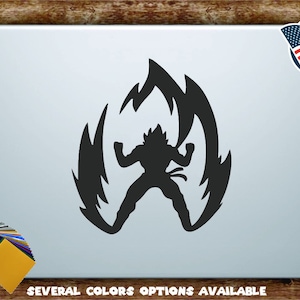 Dragonball Z DBZ Anime Inspired Goku Super Saiyan Silhouette Vinyl Diecut Decal Sticker All Sizes