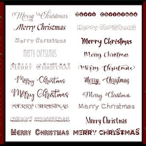 Pacote de fontes de Natal 1 (21 fontes de Natal e cursivas) (download digital)