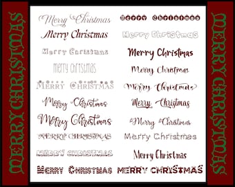 Christmas Font Pack 1 (21 Christmas and Cursive Fonts) (Digital Download)
