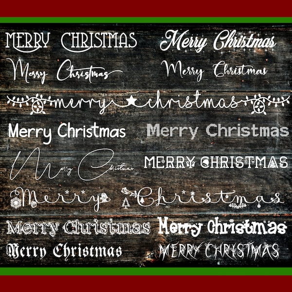Christmas Font Pack 2 (21 Christmas and Cursive Fonts) (Digital Download)