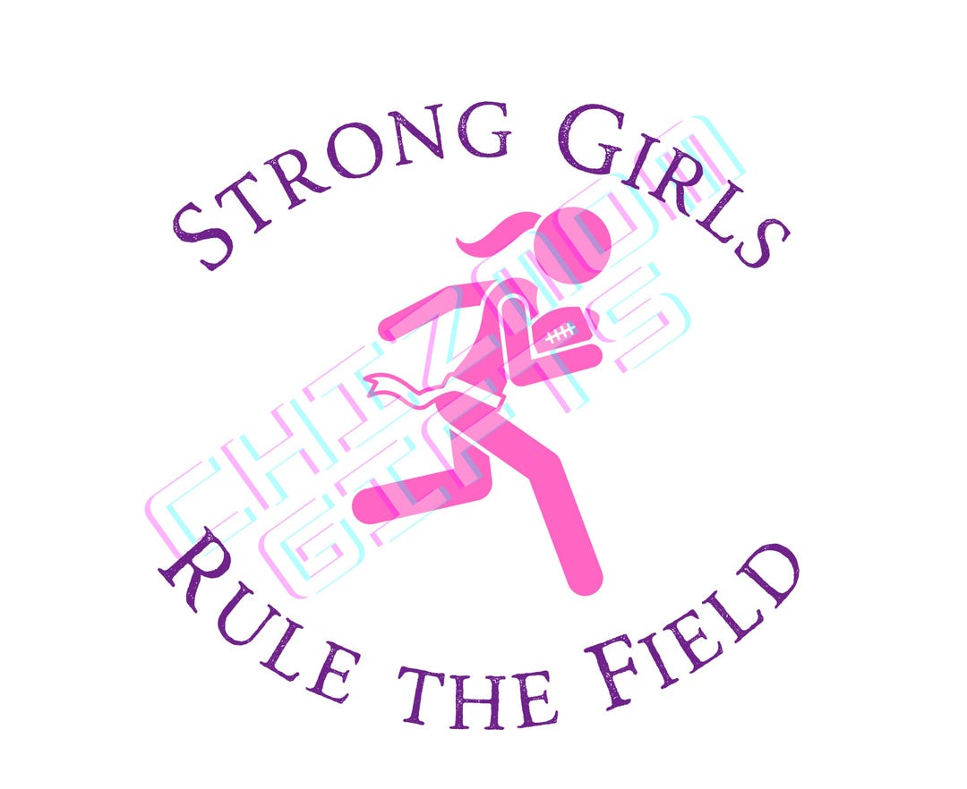 Girls Flag Football SVG: Pink Design (digital Download) - Etsy