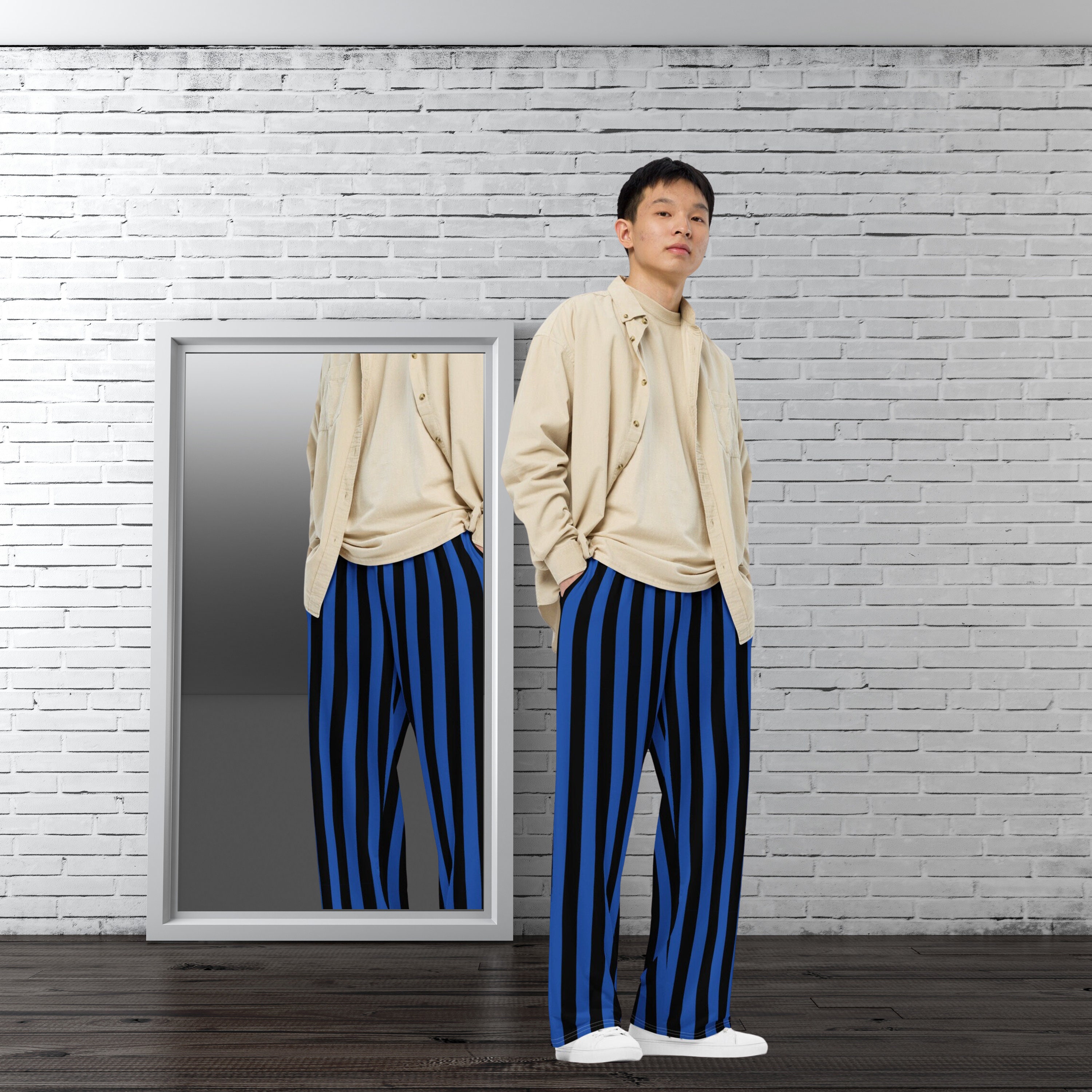 Black and Blue Striped Lounge Pants: School Spirit Team Colors - Etsy Black and Blue Striped Lounge Pants: School Spirit Team Colors - Etsy