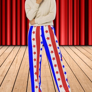 Stars and Stripes Pants Independence Day Patriotic Pants for Democratic Lounge Pants Red White and Blue Pants Election Day Pajama Pants