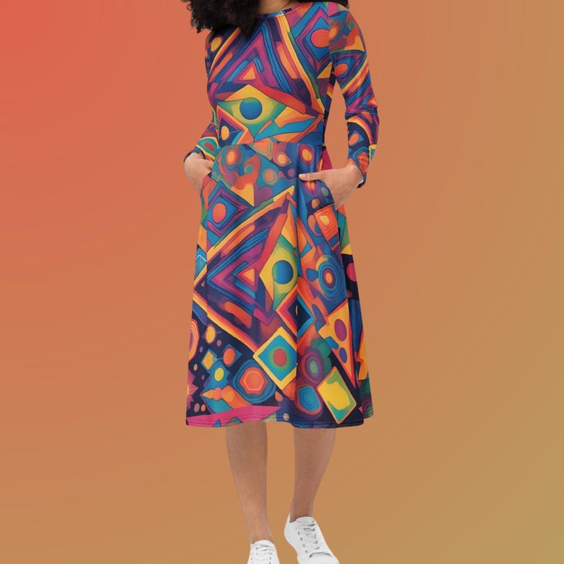 Science Midi Dress