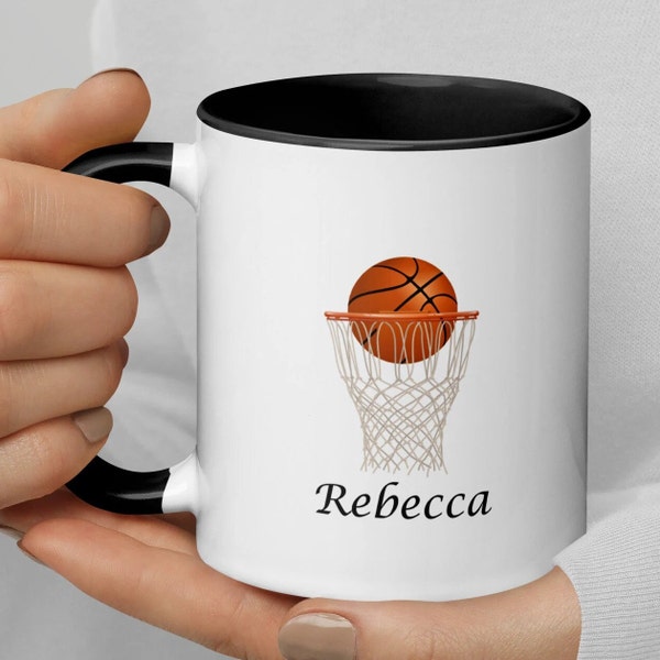 Custom Basketball Mug Coffee Cup for Basketball Lovers Gift Basketball Team Basketball Coach Gift Mug Basketball Fan Gift Personalized Name