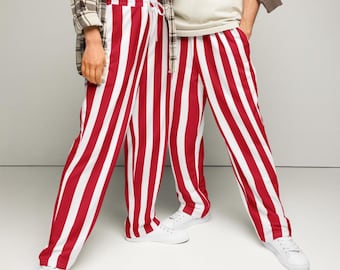 Fay Striped Wide Leg Pants: 90s Italian Streetwear - Etsy