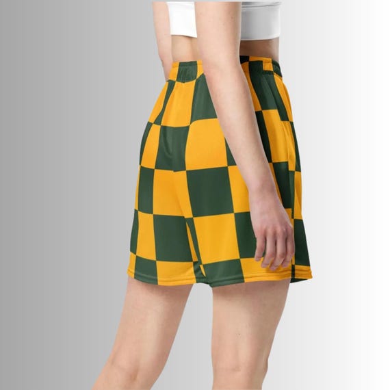 Short à Carreaux Gymboree Enfant Taille 6 – Vert/jaune, Taille élastique, été