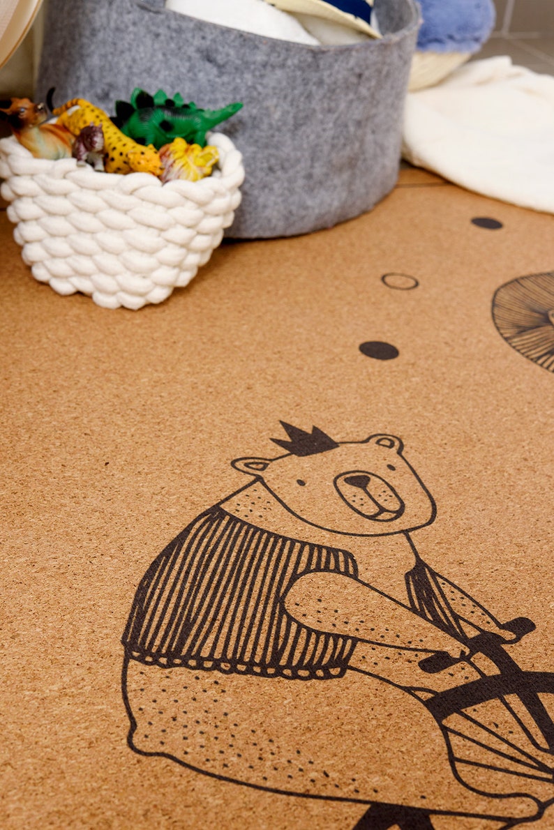 Baby play mat nursery mat baby shower gift natural cork Etsy