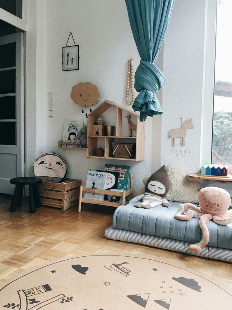 Baby Girl Round Nursery Rug Area Rugs Baby Shower Kids Etsy