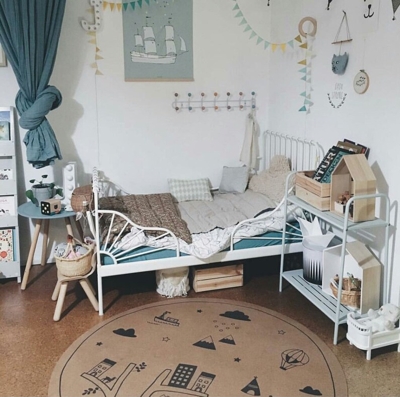 Baby girl Round nursery rug area rugs baby shower kids Etsy