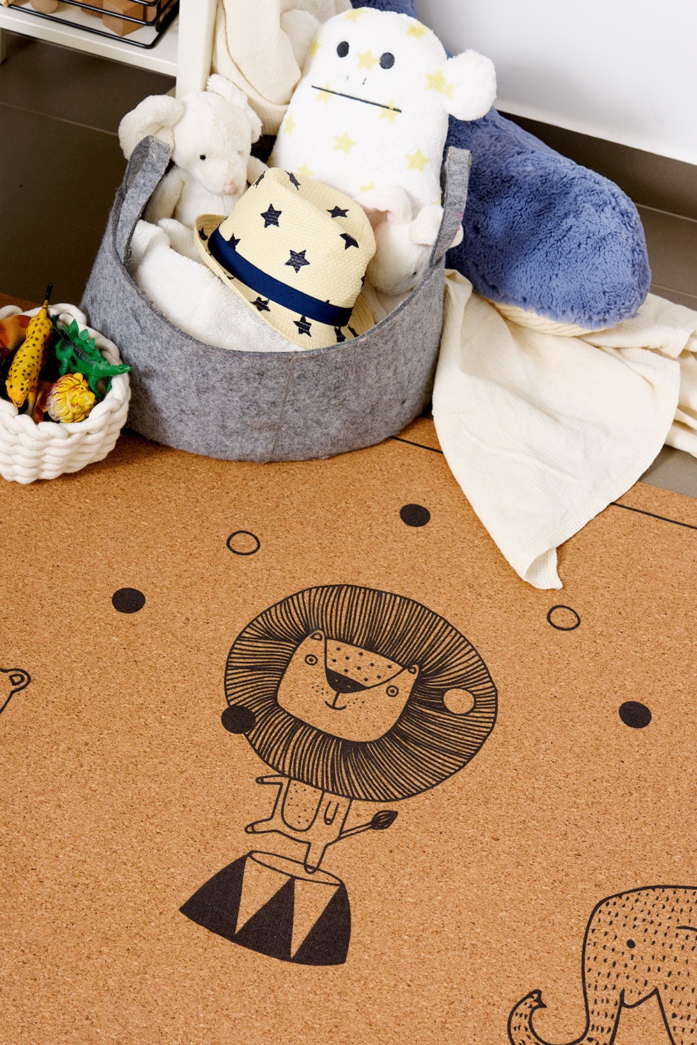 Baby Play Mat Nursery Mat Baby Shower Gift Natural Cork Etsy