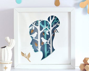 3d paper art premium gift corporate unique christmas gift etsy
