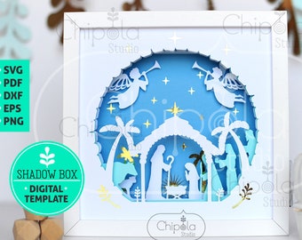 Download Nativity 3d Svg Etsy