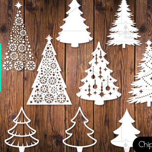 Christmas Trees Svg Cut Files Christmas Tree SVG Downloads - Etsy