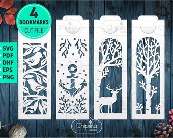 Download Paper Cut Bookmark Etsy