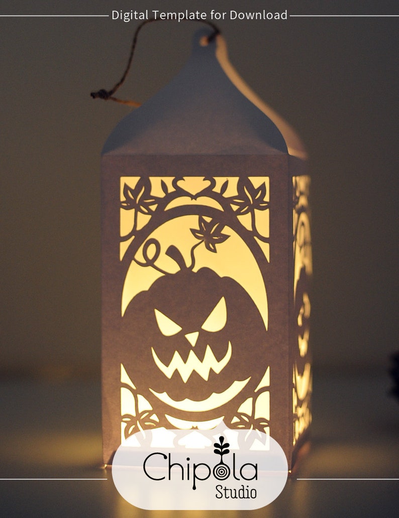 Download Halloween Lantern SVG cut files 3D cutting file Pumpkin | Etsy