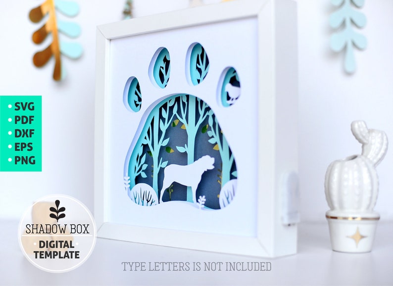 Mastiff Dog breed Shadow Box SVG 3d papercut SVG layered ...