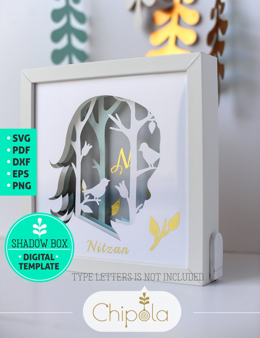 Girl portrait Shadow Box SVG 3d papercut SVG layered paper | Etsy