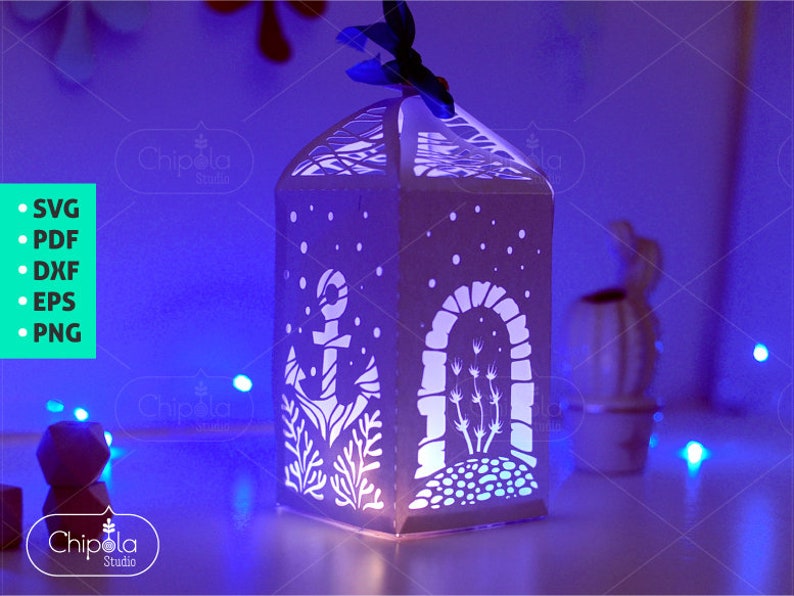 Download Nautical Wedding decoration SVG 3D underwater Lantern birds | Etsy