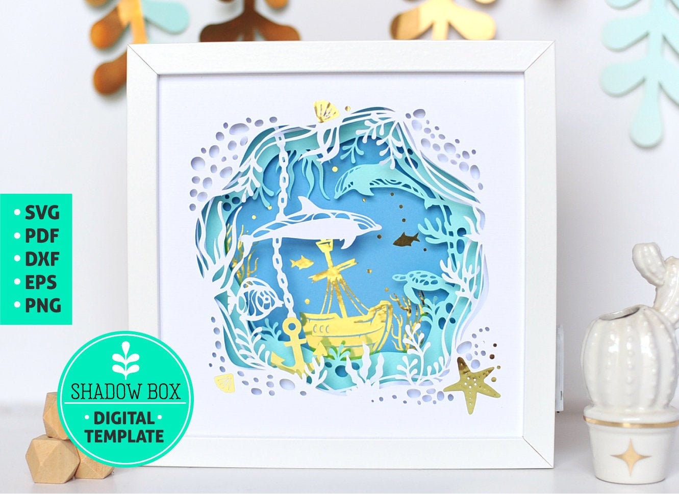 Cardstock Shadow Box Svg