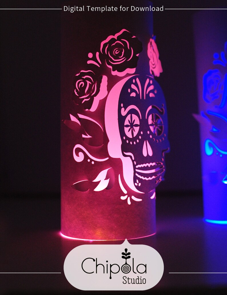 Download Skull Lantern SVG cut files 3D cutting file Day of the ...
