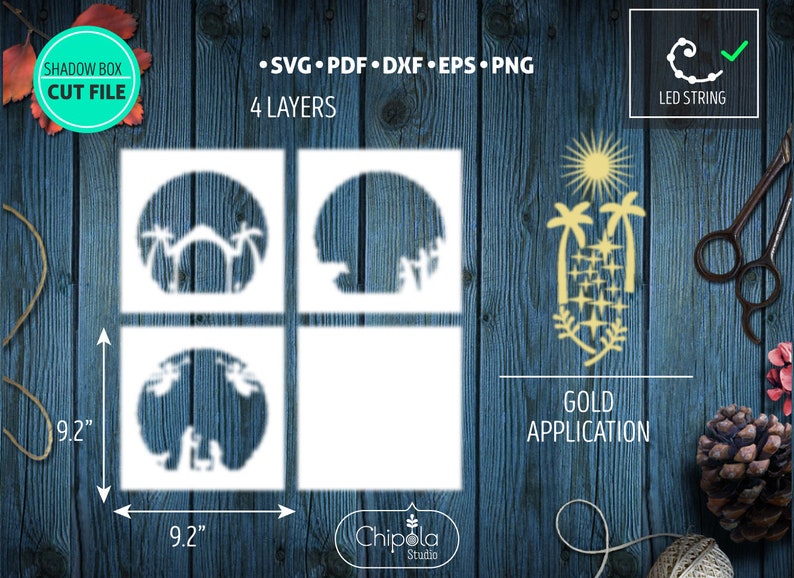Free Free Layered Nativity Svg 648 SVG PNG EPS DXF File
