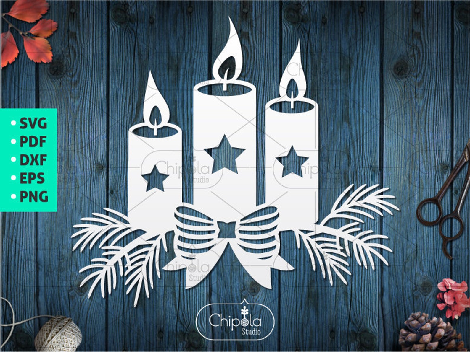 3 Christmas Candles Decoration SVG Cut File Pine Branch Fir | Etsy 3 Christmas Candles Decoration SVG Cut File Pine Branch Fir | Etsy