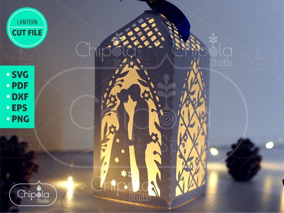 Download Wedding Decoration Svg 3d Bride And Groom Lantern Luminary Etsy