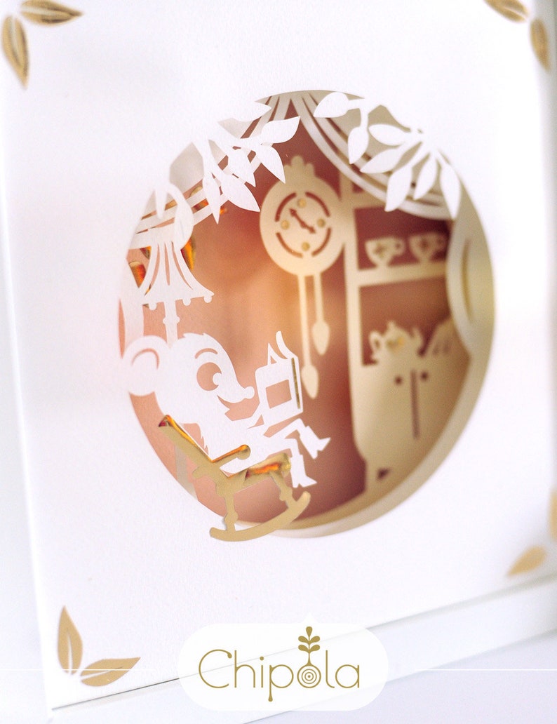 Download Nursery Shadow Box SVG 3d papercut SVG layered paper art ...