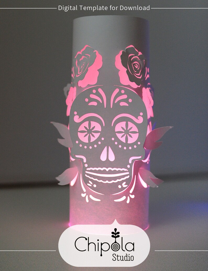 Download Skull Lantern SVG cut files 3D cutting file Day of the ...