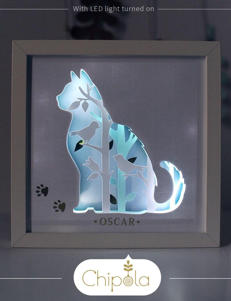 Download Pet Portraits 3d Diy Paper Art Kit Art With Light Paper Cut Paper With Light Cat Diy Art Animals Art Cat Paper Art Papercraft Layered Paper Art Art Collectibles