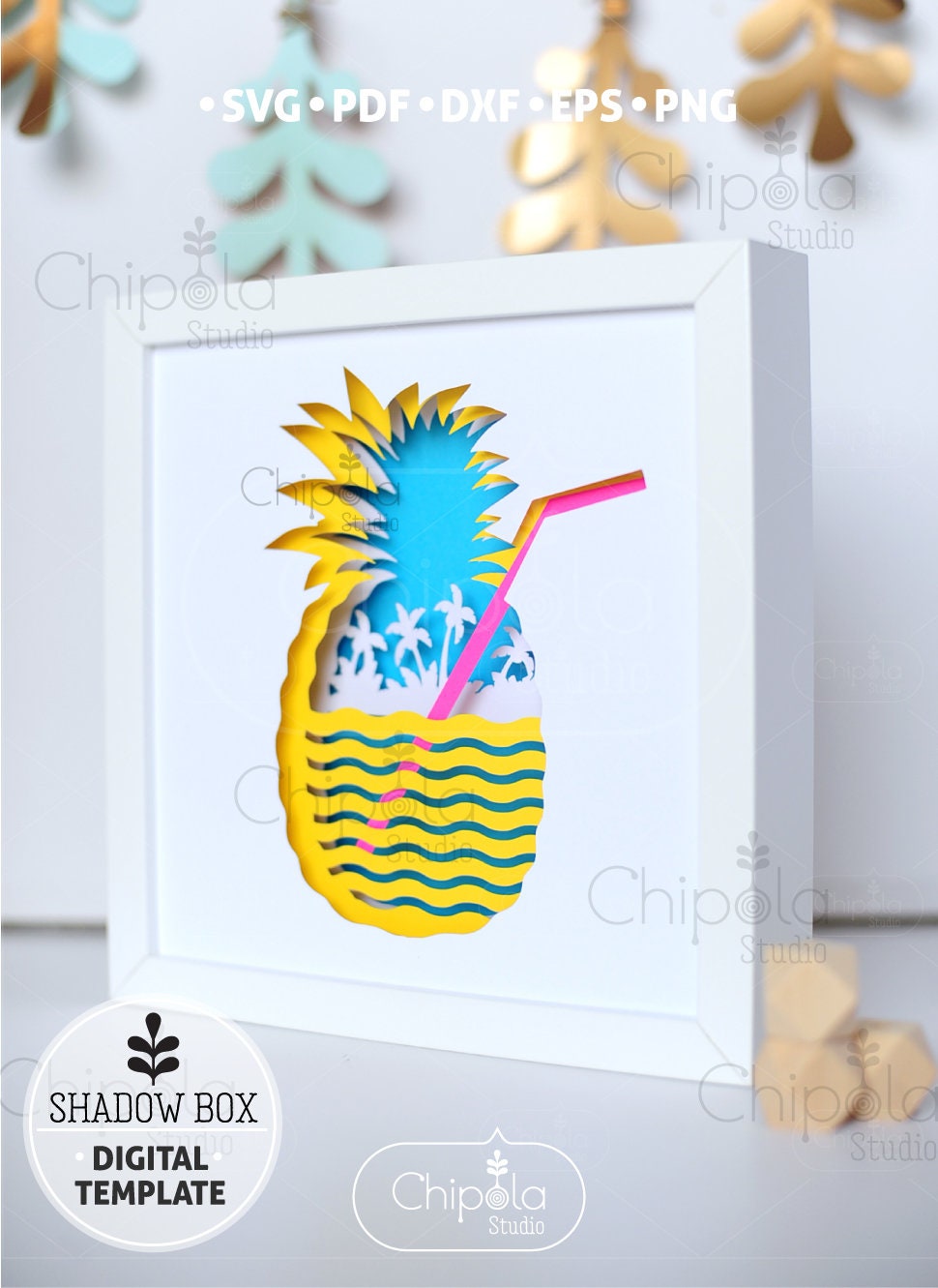 Cricut Joy DIY Greeting Card - Step by Step Tutorial - Pineapple